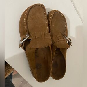 Birkenstock Brown Suede Women's Shoes